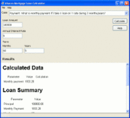 Abacre Mortgage Loan Calculator screenshot